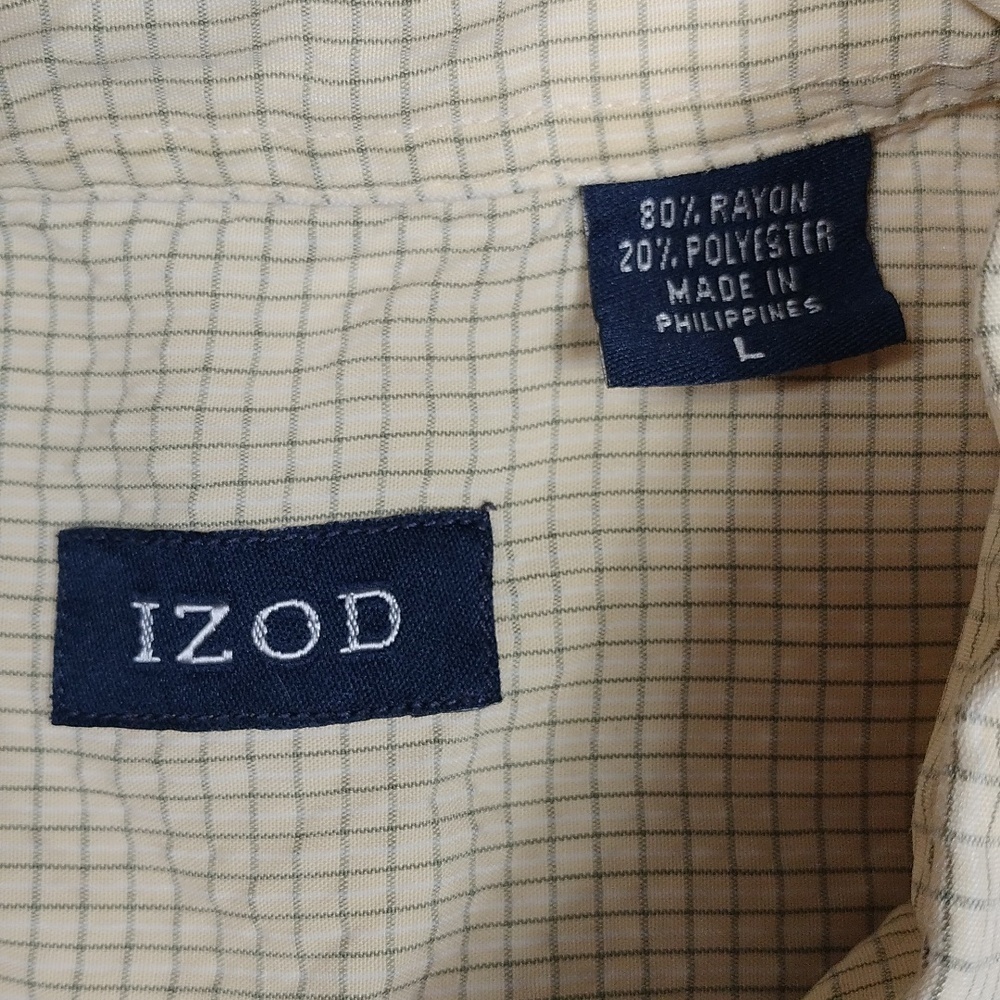 Izod Men's Short Sleeved Button Up Shirt Size Large - Picture 2 of 8